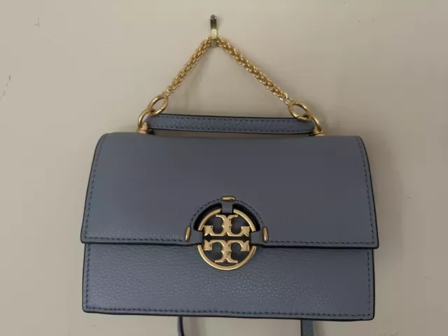 NWT Tory Burch Blue Celadon Miller Small Shoulder Bag $498