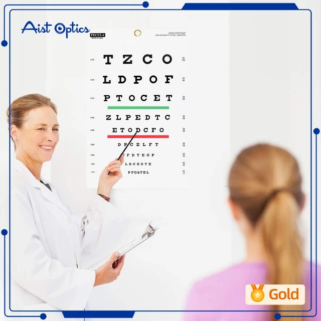 EYE CHART, SNELLEN Eye Chart, Wall Chart, Snellen Charts for Eye Exams
