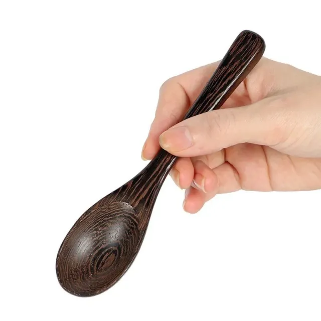100% Natural Old Coconut Shell Tableware Set Wooden Rice Bowl Spoon