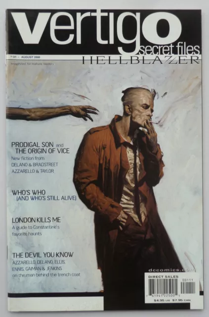 Vertigo Secret Files: Hellblazer #1 1st Printing August 2000 VF+ 8.5