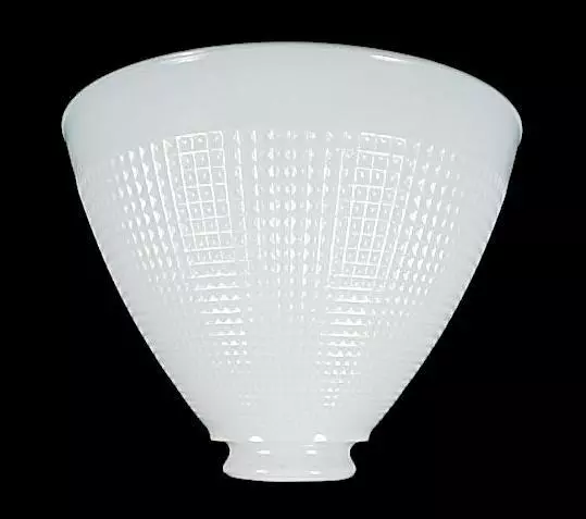 Corning Lamp Shade Milk White Glass Floor Table 2 1/4 X 8 in Reflector IES