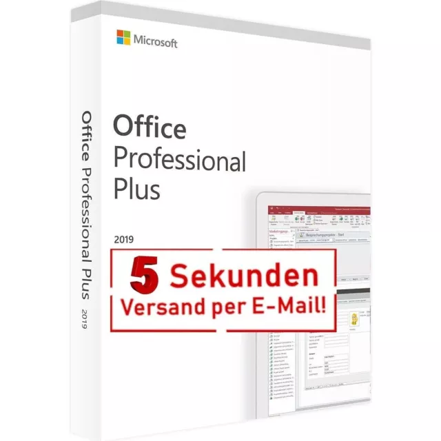 Microsoft Office 2019 Professional Plus Software E-Mail Key Versand Pro