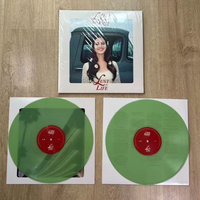 Lana Del Rey Lust For Life 2 x Coke Bottle Clear Vinyl Limited Edition