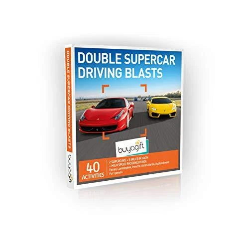 Double Supercar Driving Blasts Gift Experiences Box – Over 40 full-throttle d...