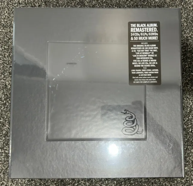 METALLICA - METALLICA (The Black Album) Super Deluxe - 6LP/14CD/6DVD Box Set NEW