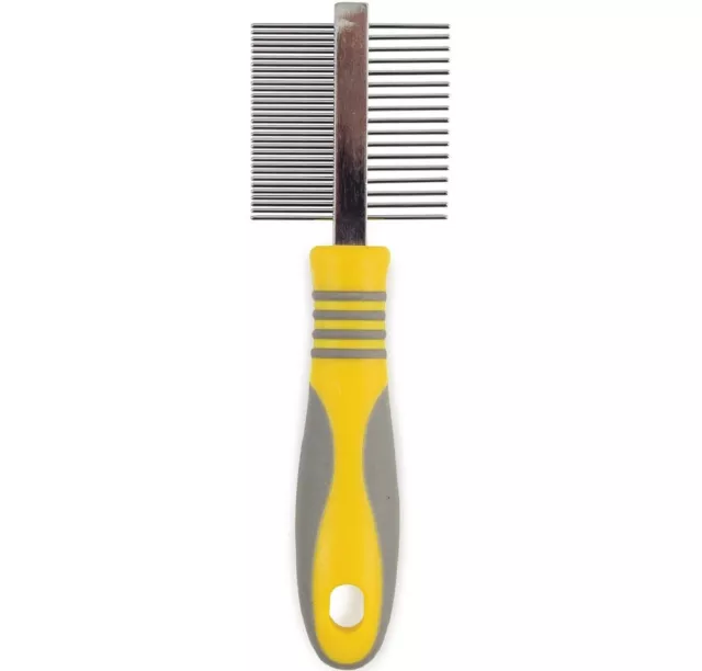 ERGO SMALL ANIMAL COMB - Ancol Grooming Coat Care bp Double Sided Brush Pet Hair
