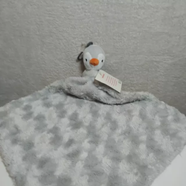 TU Sainsburys Soft Baby Comfort Blanket Comforter Doudou *RARE* NEW Grey Penguin