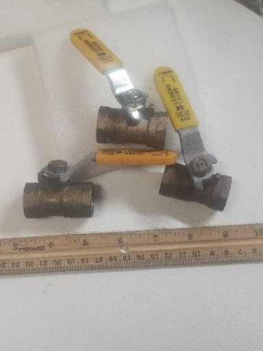 Brass Legend Manual Ball Valve 1/2” Fnpt T 800 WOG New Lot Of 3 Qty