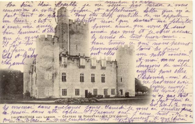 MAZERES 181 prés LANGON château de roquetaillade