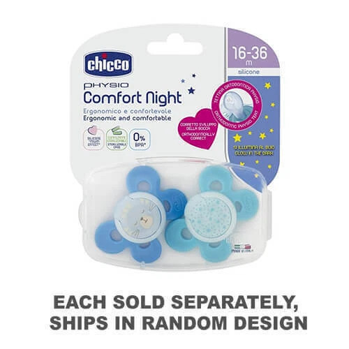 Chupete de silicona cómodo 16 a 36 MOS 2 piezas niño cómodo ergonómico forma extra