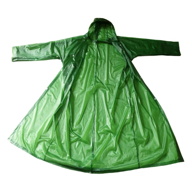 Lot De 2 Ponchos De Pluie AIDEGER En EVA - Réutilisables, Capuche Et Manches (Taille Unique
