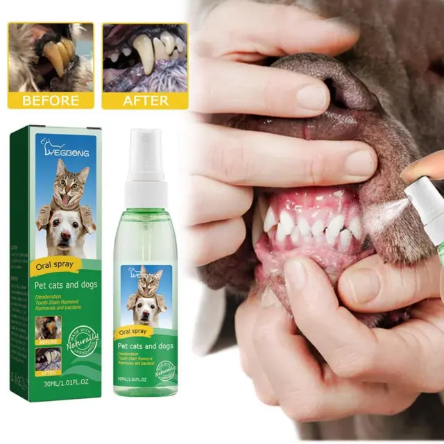 Teeth Cleaning Spray For Dogs & Cats Pet Spray Clean Teeth Care Z5B8