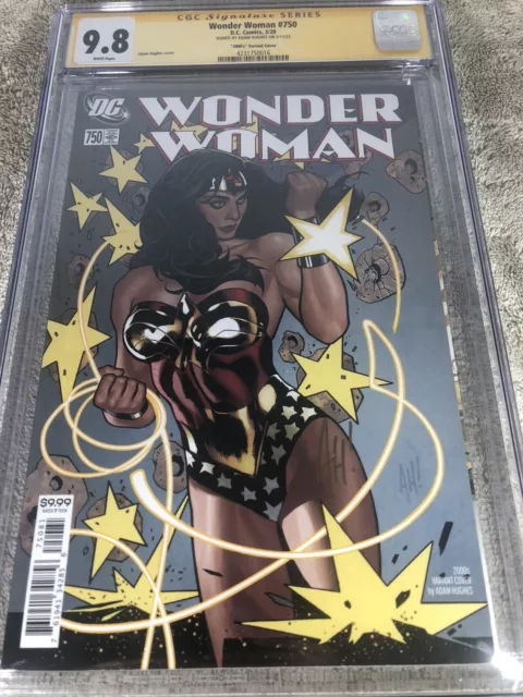 Wonder Woman 750 CGC SS 9.8 Adam Hughes Variant Cover 3/20