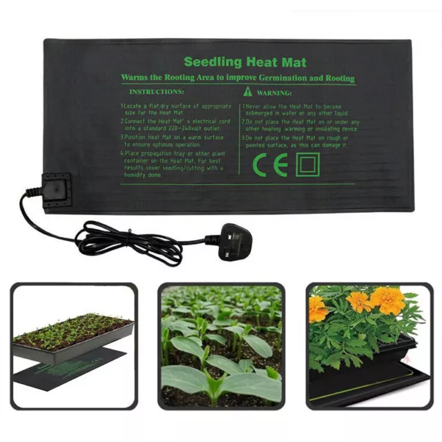 52x24cm Plant Planting Heat Mat Germination Propagation Garden Clone Starter Pad
