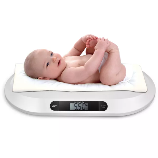 20kg Weiß Elektronische Säuglingswaage Baby Waage Wiegen Digitale Waage