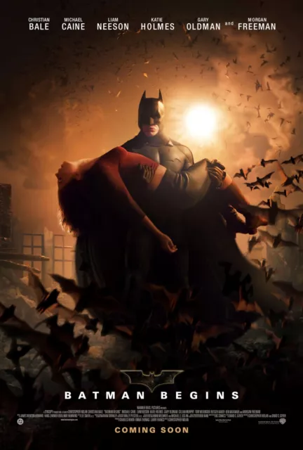 Batman Begins movie poster print  (e) - 11" x 17" Christian Bale poster, Batman