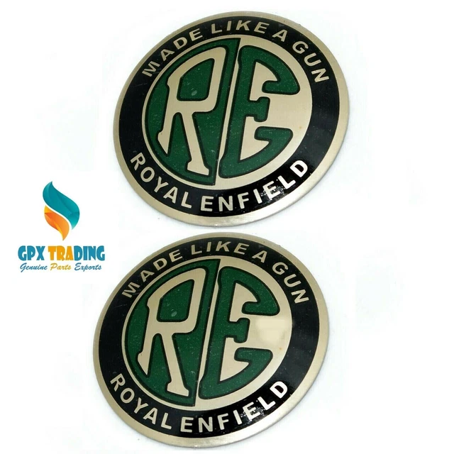 Re Logo Carburante Serbatoio Decalcomania Distintivo Emblema Per Reale Enfield