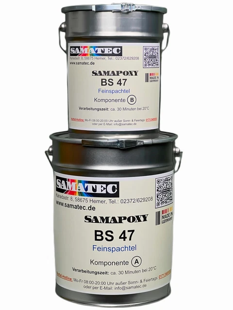 Feinspachtel Spachtelmasse Epoxidharz Boden Wand Reparatur Risse Löcher BS47