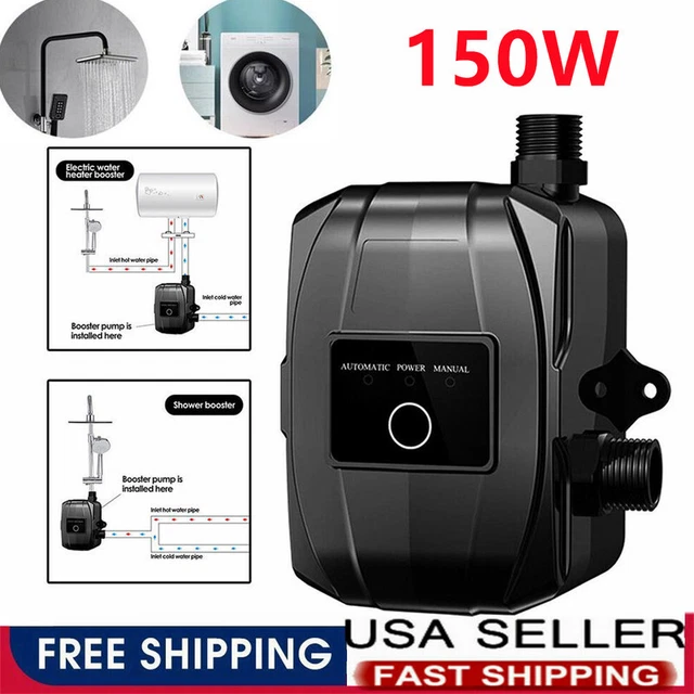 150W PRESSURE BOOSTER Pump Automatic Portable Boosting Pump Fits Shower