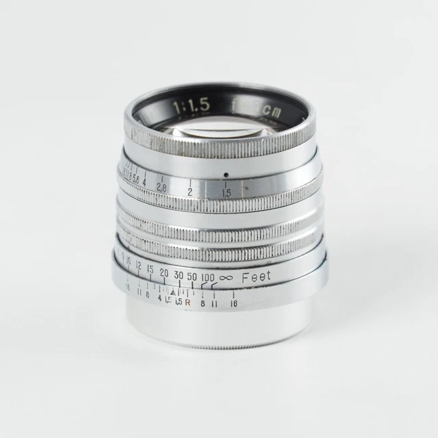 TOKYO OPTICAL SIMLAR 5cm 50mm f/1.5 Lens L39 Mount #13789 £623.51
