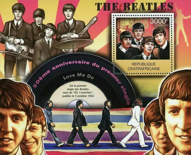 THE BEATLES STAMP John Lennon George Harrison Paul McCartney S/S MNH ...