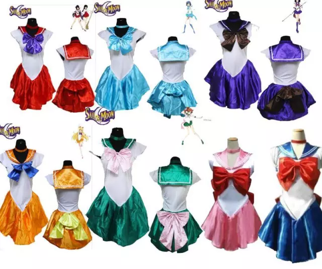 Cosplay Kostüm Sailor Moon Anime Uniform Halloween party Dress Gloves Kleidung