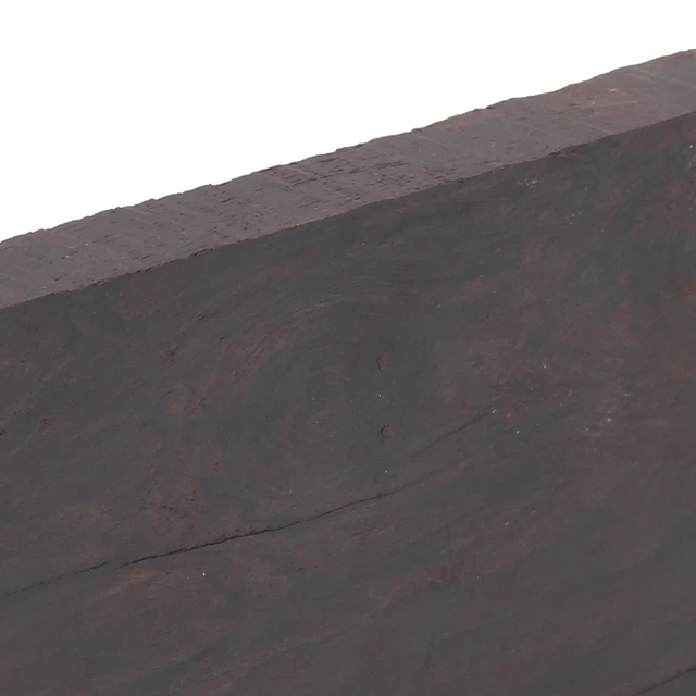 (120x60x10mm) Madera de ébano negro en blanco hágalo usted mismo artesanía mango de madera musical chw