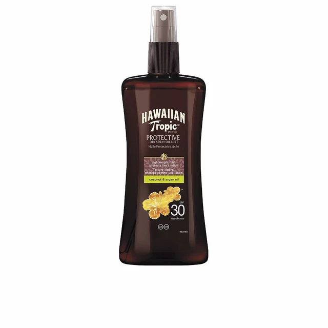 Solaires Hawaiian Tropic unisex COCONUT & ARGAN dry oil SPF30 spray 200 ml