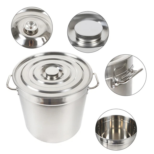 30/50/70 Liter Gastronomie Kochtopf Kochtopf Suppentopf Mit Edelstahl Deckel