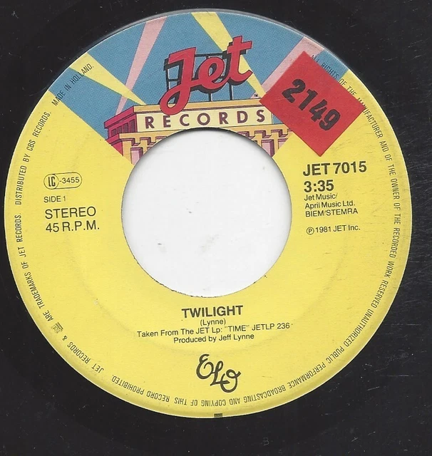 ELO TWILIGHT + Julie Don't Live Here Vinyl Single 7in 1981 EUR 2,99