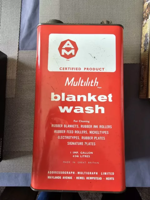 Multilith Blanket Wash Tin