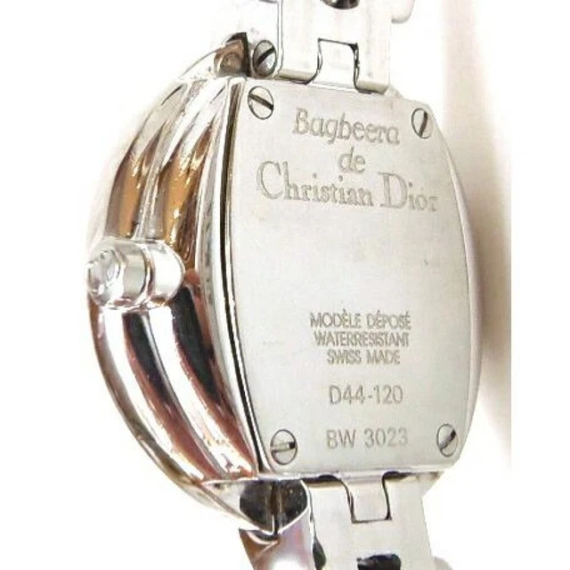 Christian Dior D44-120 Bagira Quartz Analog Stainless Silver Ladies Watch F/S 5