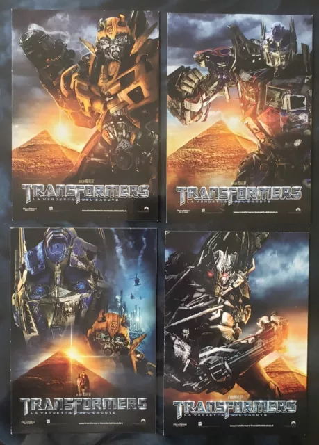 Transformers Movie Unused Promotional Postcards x4