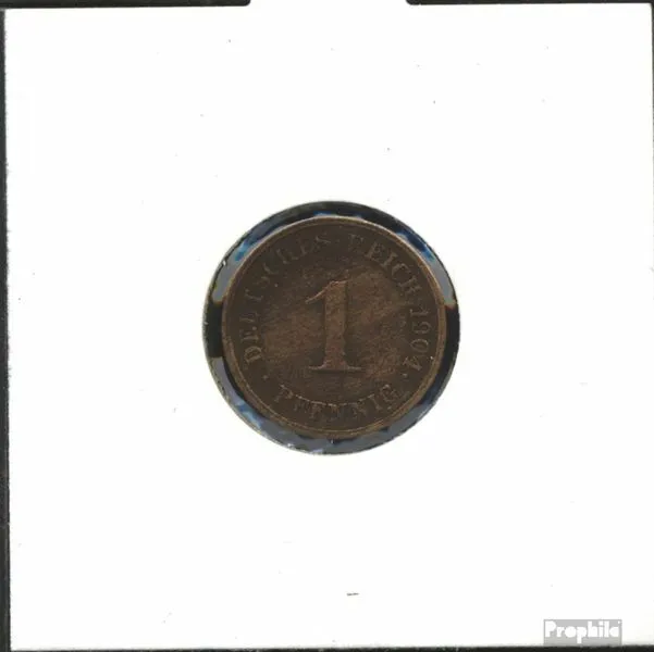 Deutsches Reich Jägernr: 10 1904 A vorzüglich Bronze vorzüglich 1904 1 Pfennig G