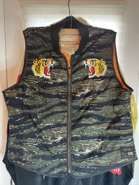 Ralph Lauren Denim And Supply Camo Tiger Vest