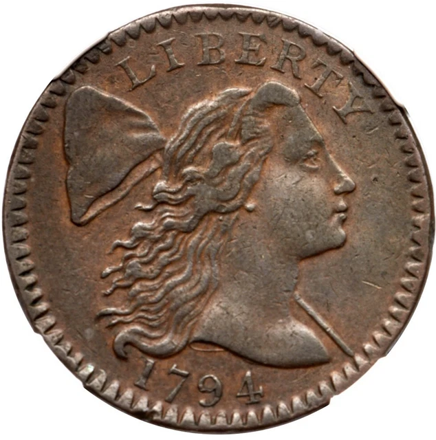 1794 S-58 R-3 NGC XF 45 Head of 94 Liberty Cap Large Cent Coin 1c