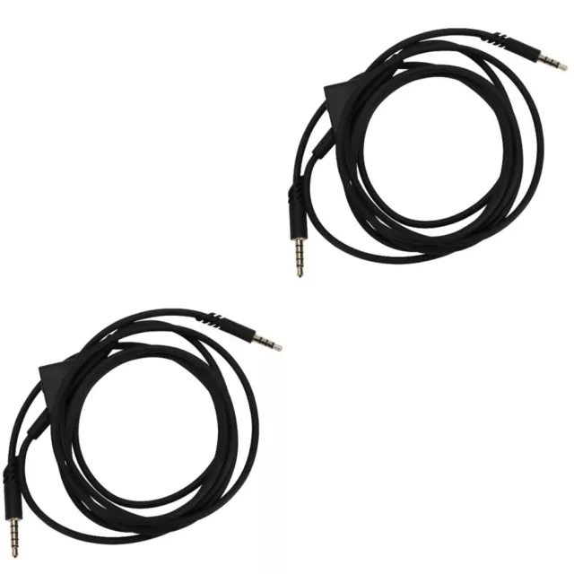 2 Pcs Headset Replacement Cord Audio Cable Gaming Conversion Headphone