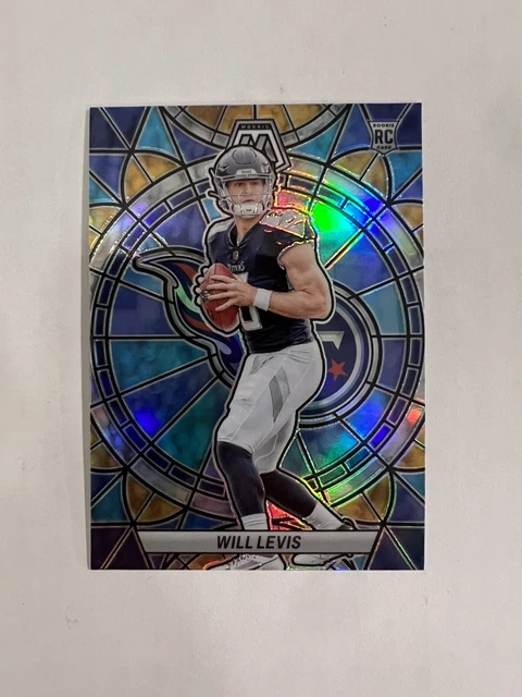 2023 Will Levis Panini Mosaic Rookie RC Stained Glass SSP Titans Prizm SG-24 NM