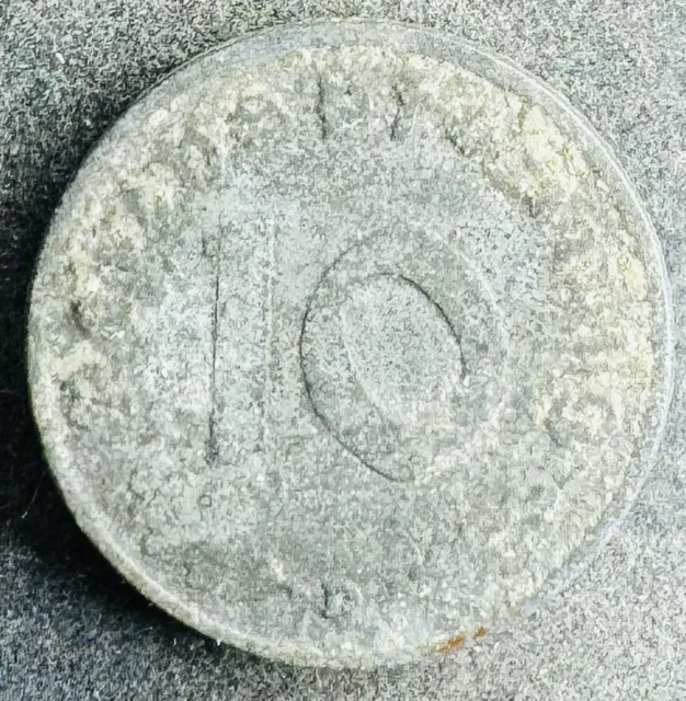 10 Reichspfennig 1943 D Deutsches Reich KM#101 K020224/0E