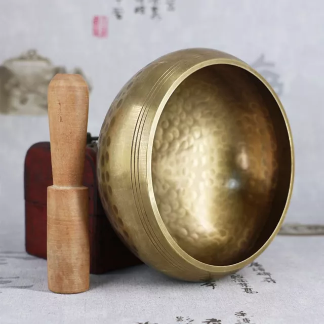 8-20CM Tibetan Hammered Meditation Singing Bowl Chakra Healing Buddhist Yoga AU