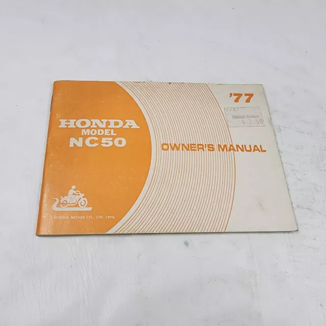 Original 1977 Honda NC50 Express NC 50 Owner's Manual Book OEM 3114700