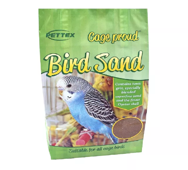 PETTEX CAGE PROUD, BIRD SAND 3kg, 10kg or 20kg : Aviary Budgies Canary bp Finch