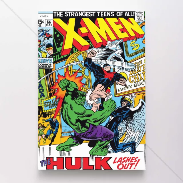 Uncanny X-Men Poster Canvas Vol 1 #66 Xmen Marvel Comic Book Art Print