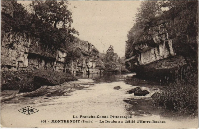 CPA MONTBENOIT Le Doubs au Defile d'Entre-Roches (1115414)