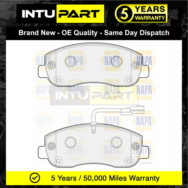 Fits Renault Master 2010- Vauxhall Movano 2010- IntuPart Front Brake Pads Set