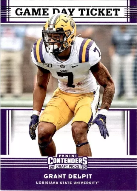 2020 Panini Contenders Draft Picks Game Day Ticket #40 Grant Delpit