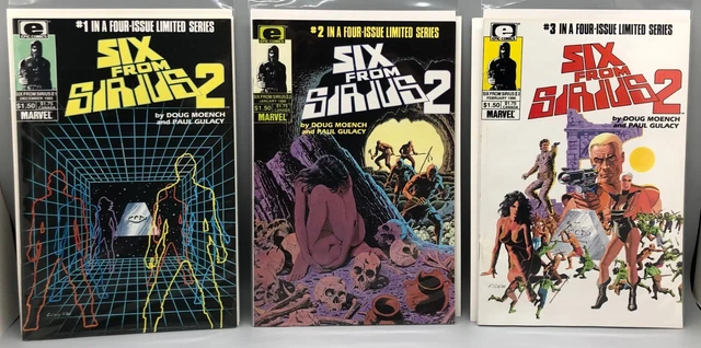Six From Sirius 2 #1, #2 & #3 Marvel Epic Comics #1-3/4 Mini-Series 1986 VF/NM