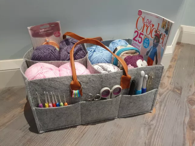 Craft organiser Bag Storage of Crochet, Knitting,Tools,Easter, Mothers Day gifts