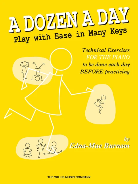 A Dozen a Day Play with Ease in Many Keys Piano Lessons Willis Music Book