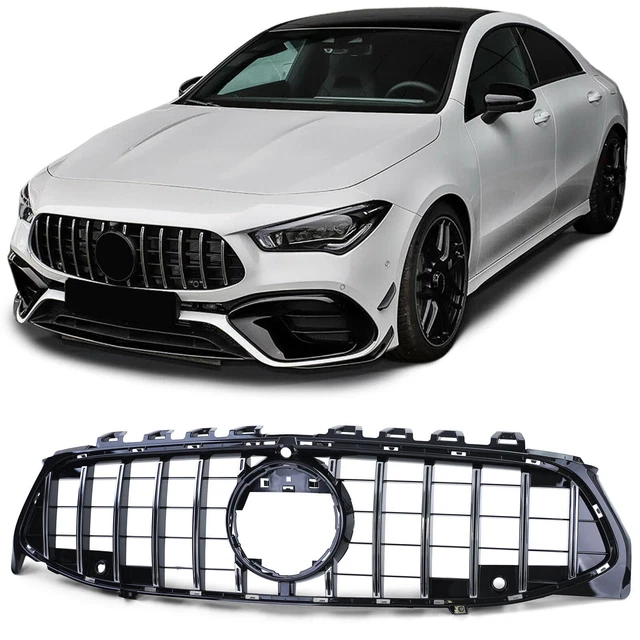 Sport Grille Black Gloss Chrome Fits for Mercedes Cla C118 X118 Since 2019-